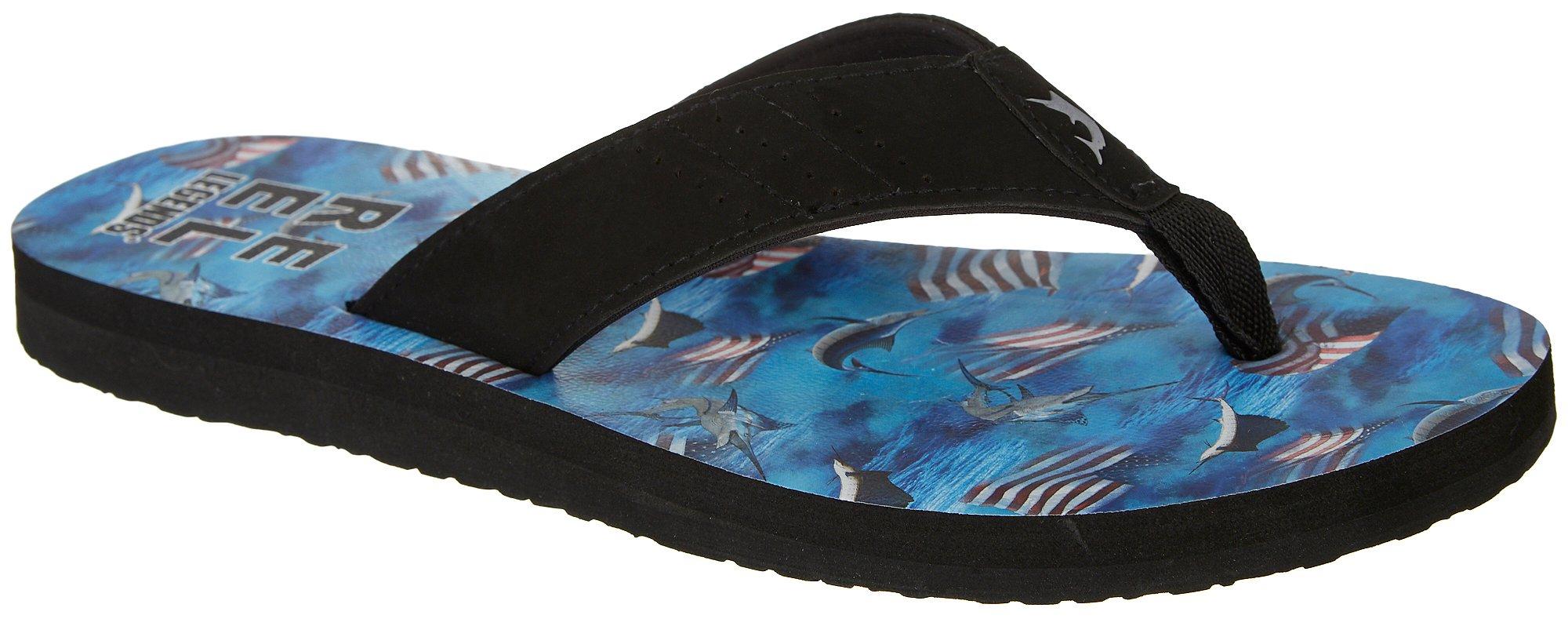 reel legends flip flops