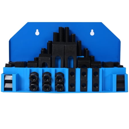 LiviNest Machinist T-Slot Clamping Kit: 58-Piece Set for 3/4" Slots - Secure Any Workpiece from 3" to 8" - Professional Grade Tool Steel for Milling & Drilling