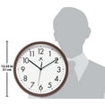 thumbnail image 5 of Infinity Instruments 12" Walnut Finish 12 inch Wall Clock, 5 of 6