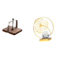 thumbnail image 1 of Dispensador de servilletas de hoja de madera con estatua de hierro, soporte decorativo para pañuelos, para cocina, oficina, mesa de comedor, estanterí, 1 of 8