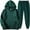 Army Green, variant on Teissuly 2PCS Outfits Men's And Women's Sports Tracksuits Long Sleeve Pullover Hoodies Sweatshirt And Sweatpants Fall Winter Suit