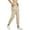 Beige, variant on Women's Joggers Lightweight Hiking Pants High Waist 5 Zipper Pockets Quick Dry Travel Athletic UPF50+ Black XL