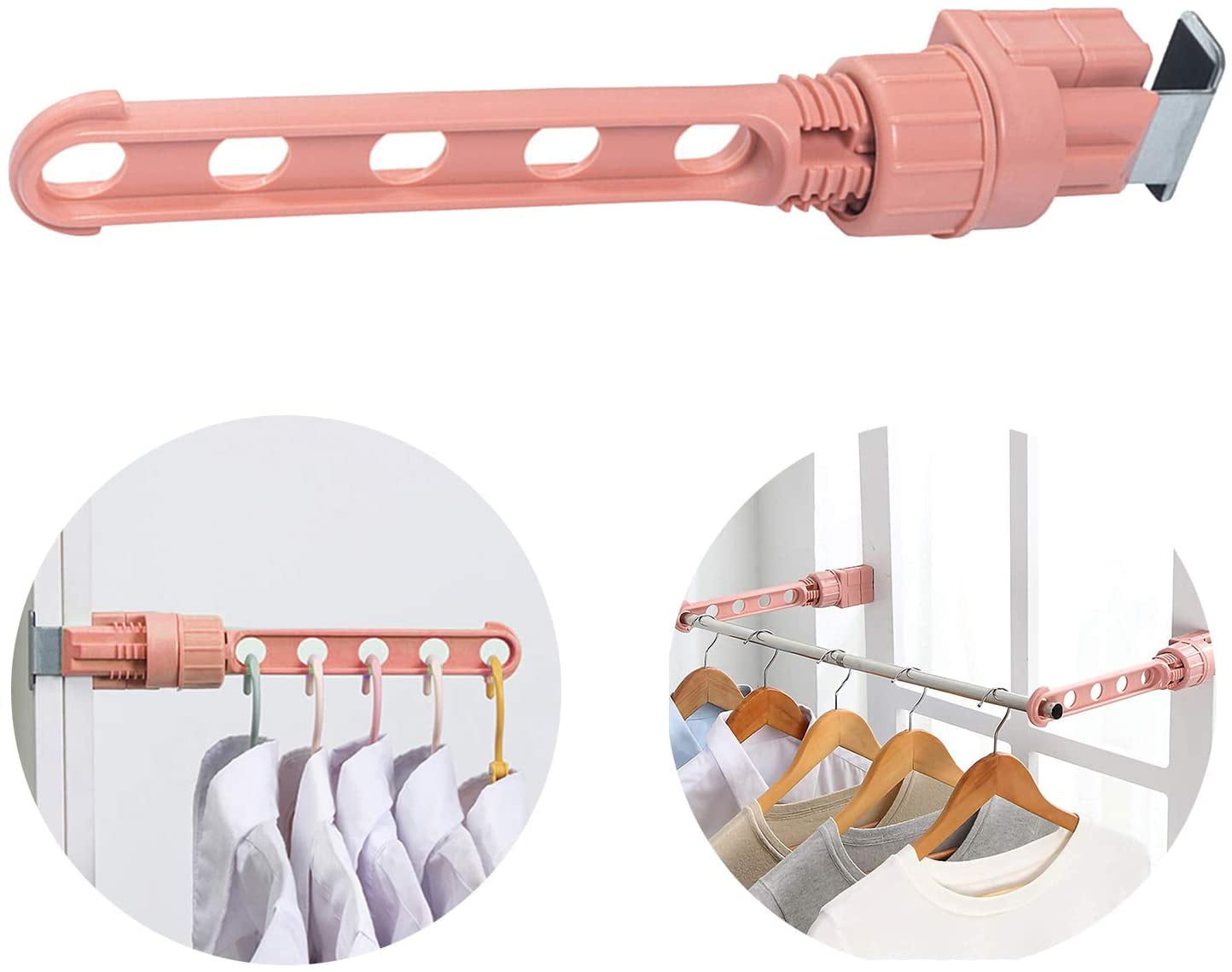 Travel Clothes Hanger Pack of 2 Adjustable Sticks for Clothes Drying Rack  for Bibs, Towels, Handkerchiefs Space Saving for Dorm, Window, Apartment,  Camping, Travel (Pink) - Walmart.com