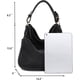 thumbnail image 5 of Bolso de mano Montana West Hobo de piel vegana ajustable negro, 5 of 5