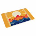 thumbnail image 2 of Sunlight Door Mat&nbsp;Indoor Outdoor Entrance,Non Slip Small Rug for Kitchen Bathroom Entryway Rug,Yellow Orange Blue Modern Geometric Abstract Art Washable Doormat Floor Mat 18x30 Inch, 2 of 8