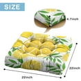thumbnail image 7 of Cute Lemon Print Pillow&nbsp;- 22x22 Inch Large Floor Cushion, Dutch Velvet, Kawaii Lemon Lover Pattern for Yoga & Kids Room, 7 of 7