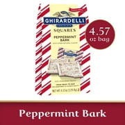 GHIRARDELLI Peppermint Bark Chocolate Squares, 4.57 oz Bag