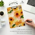 thumbnail image 5 of FMSHPON Vintage Sunflower Clipboard Hardboard Wood Nursing Clip Board and Pull for Standard A4 Letter 13x9 inches, 5 of 8