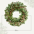 thumbnail image 2 of Spring Wreaths for Front Door, 22 Inch Large Outdoor Wreath , Winter Artificial Wreath for Indoor Window Wall Fireplace Holiday Decor, 2 of 5