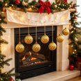 thumbnail image 4 of 6Pcs Christmas Ball Ornaments Set, 2.36 Inch Shatterproof Plastic Xmas Tree Baubles, Holiday Hanging Decor for Christmas Tree Wreath Party, 4 of 9