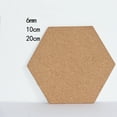 thumbnail image 2 of Set of 5 Hexagonal Rubber Cork Boards - Unbranded Hexagon Shape Bulletin Boards for Notes and Messages, 2 of 8