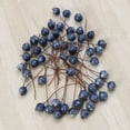 thumbnail image 5 of 50pcs Blue Fruit Berry Holly Flor artificial Pick Christmas DIY Decoración para el hogar Adorno (12 mm), 5 of 5