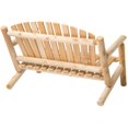 thumbnail image 3 of Bestar White Cedar 4' Adirondack Bench in Natural, 3 of 6