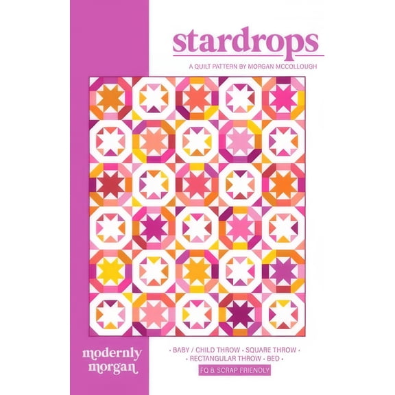 Stardrops Quilt Pattern by Modernly Morgan