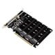 thumbnail image 5 of Tarjeta Expansión Del Lector 4 Port M.2 NVME SSD A PCIe X16 4x32Gbps Indicador LED, 5 of 9