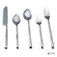 thumbnail image 5 of Elyon Ambrey Reflective Silver 20 Piece Flatware Set Indian Artisan-Made Set Hand-Forged Stainless Steel Service for 4, 5 of 5
