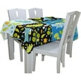 thumbnail image 4 of Coolnut Four Pattern Of Dinosaurs Tablecloth Modern Table Cover for Home Decoration, Spill Proof Cloth Washable for Dinner Picnic, 54"x54", 4 of 6