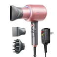 thumbnail image 2 of Wavytalk Hair Dryer with Diffuser Ionic Blow Dryer with Powerful 1875W Motor for Fast Drying, Pink, 2 of 7