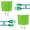 Green, variant on Micro USB Cable, 2 Pack Charger Block with 6FT USB A to Micro Charging Cable, USB Wall Charger Phone Charger Charger Station Power Base with USB Micro Cable Compatible for Samsung Android, Mixed