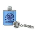 thumbnail image 2 of Stay at Home Mermaid Funny Humor Stainless Steel 1oz Mini Flask Key Chain, 2 of 4