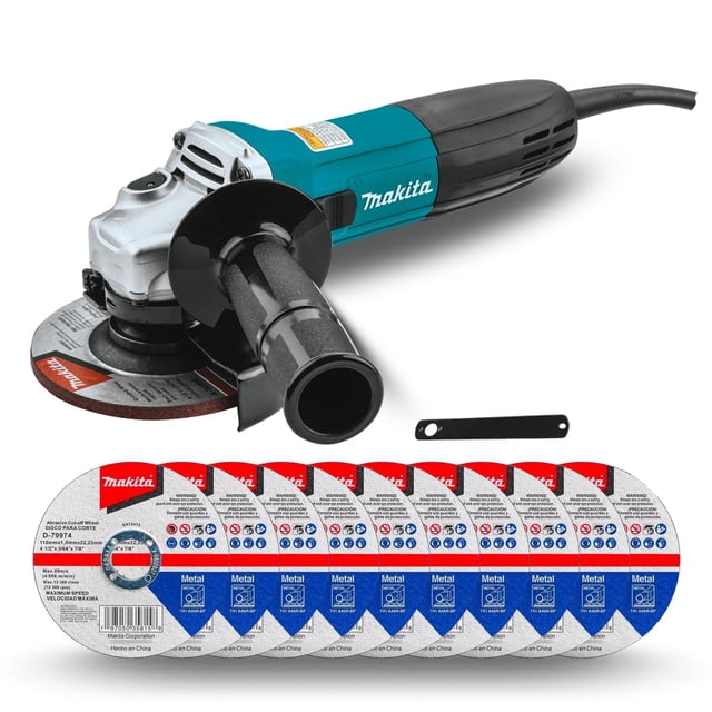 Miniesmeriladora 4 1/2 Pulg 720w Makita GA4534 +Discos Corte