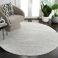 thumbnail image 2 of SAFAVIEH Whisper Zharko Solid Area Rug, Grey/Dark Grey, 6'7" x 6'7" Round, 2 of 9