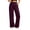 Purple, variant on KIHOUT Women High Waisted Straight Leg Pants with Double Layer 4 Way Stretch Elastic Waistband Side Pockets Solid Color Casual Workwear Trousers