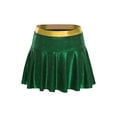thumbnail image 5 of iiniim Womens Cheerleading Costume High School Cheer Leader Fancy Dress Outfit Uniform Tops Skirt Green M, 5 of 7