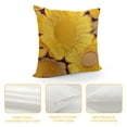 thumbnail image 4 of Yellow Farmhouse Flower Throw Pillow Cover Floral Velvet Cushion Case Modern Jacquard Pillowcase for Sofa Couch Bedroom Living Room Home Decor, 4 of 5