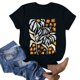 thumbnail image 2 of Camiseta de Manga Corta de Cuello Redondo Impresa para Mujeres, Primavera Y Verano Casual, 2 of 3