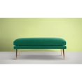 thumbnail image 2 of Oliver Mid-Century Entryway Bench Ultramarine Green, 2 of 8