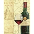 thumbnail image 2 of Brissonnet, Daphne 26x32 Gold Ornate Wood Framed with Double Matting Museum Art Print Titled - Wine Passion I, 2 of 4