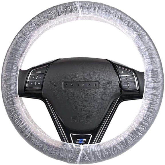 Seal Skin 250PCS Steering Wheel Covers – Disposable Plastic Auto Covers with Elastic for Mechanics