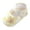 Yellow, variant on Baby Girl Floral Toddler Walkers, Soft Sole Princess Sandals with Colorful Flower Accents, Flexible Flat Shoes for First Steps & Playtime Adventures