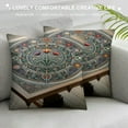 thumbnail image 3 of Leisuo  Decorative Throw Pillow Case Cushion Cover Colorful Plumeria Exotic Tiki Pattern Abstract Ethnic Fish Flower Hawaiian Cases Square Pillowcases Covers, 3 of 5