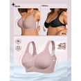 thumbnail image 4 of Sujetador inalámbrico de gelatina Bra OEAK para mujer, cobertura total, Dusty Rose XL, 4 of 8