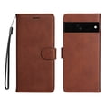 thumbnail image 1 of Compatible with Google Pixel 7 PRO 5G Case Premium Leather Cover with Cash Card Slots Soft TPU Back Cover Magnetic Flip Leather Wallet Case - Brown, 1 of 5