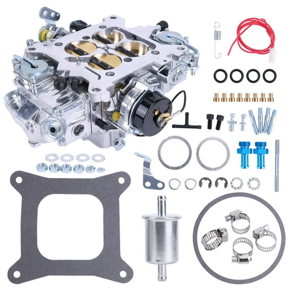 Molaner BR-67255 Carburetor 650 CFM 4 Barrel Carburetor Fit for Quick Fuel Brawler 4Cylinder 650 CFM with Mechanical Secondaries Electric Choke