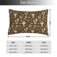 thumbnail image 2 of Yiaed Mushrooms And Autumn Leaves Print Brushed Microfiber Envelope Pillowcases, Standard,Envelope Closure Pillow Cases(No pillow core)-14"x20", 2 of 6