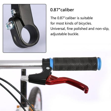 HERCHR Brake Lever, 1 Pair Aluminium Alloy Mountain Bike Bicycle Cycling Brake Level Handles 4 Colors, Clutch (Best Clutch And Brake Levers)