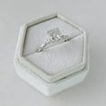 thumbnail image 6 of SOLITAIRE JEWELS 3.30Ct Cushion Moissanite Diamond Engagement Ring 18K White Gold With Marquise Pave, 6 of 7