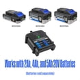 thumbnail image 3 of Westinghouse W20V1AMP 20 Volt 2 Amp Fast Charger, 120V, Universal 20V Lithium-ion Battery Charger, Compatible 20V Batteries (W20V2AH, W20V4AH, W20V5AH), 3 of 5