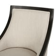thumbnail image 4 of GDF STUDIO Monita Indoor Contemporary Upholstered Birch Wood Dining Chairs, Set of 2, Beige Fabric and Walnut, 4 of 7