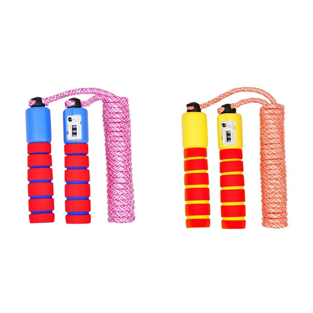 Kids Jump Ropes, Adjustable Soft Skipping Rope, Kids Fitness Equipment with Foam Handles for Kids