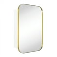 thumbnail image 3 of TEHOME Gold Rectangle Medicine Cabinet, 22x30 inches, Recessed/Surface Mount, Stainless Steel, 3 of 9