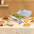 thumbnail image 4 of GloryStar Stainless Steel Hot Pot Buffet Server with Lid, Thickened Square Induction Cooker Pot, Food Heater for Home or Buffet Use, 4 of 8
