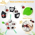 thumbnail image 4 of Style-Carry Baby Toys 0-6 Months, Tummy Play Time Pillow with Crinkle Mat & Teethers, Black and White High Contrast Baby Toys with Mirror, Montessori Sensory Crawling Toy for Infant Newborn Toddler, 4 of 6