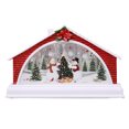 thumbnail image 2 of Adorno navideño para casa de pueblo, pesebre navideño, nieve, adorno navideño para casa de nieve, calidad superior, 2 of 9
