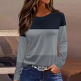 thumbnail image 2 of Tops for Women 2026 Trendy Polka Dot Long Sleeve Shirts Dressy Casual Crewneck Loose Fit Tunic Blouses Spring Outfits, 2 of 5