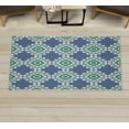 thumbnail image 1 of Floral Decorative Rug, Abstract Horizontal Lines Geometric Bold Thin Stripes Ocean Themed Illustration, Quality Carpet for Bedroom Dorm and Living Room, 6 Sizes, Jade Green, by Ambesonne, 1 of 1